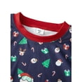 thumbnail image 6 of Hirigin Family Matching Christmas Pajamas, Baby Romper/Santa Print Long Sleeve Tops and Long Pants Sleepwear Set, 6 of 9