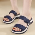 thumbnail image 4 of Mostsola Slides for Women Casual Comfortable Arch Support Slip on Shoes Summer Dressy Slippers, 4 of 9
