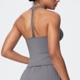 thumbnail image 4 of QSAWXQZ Women's V Neck Workout Tank Tops T Back Racerback Sleeveless Shirts Athletic Activewear Basic Solid Seamless Stretchy Slim Camisoles for Gym Yoga Running L, 4 of 4