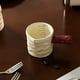 thumbnail image 1 of Cafetera graduada, pequeña jarra para leche, con recipiente graduado para leche, taza para extracción de espresso, taza medidora de cerámica delicada, jarra para leche, tazón de cerámica para leche, 1 of 6