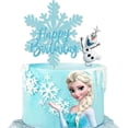 thumbnail image 1 of Happy Frozen Birthday Elsa Cake Topper, 1 of 3