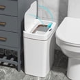 thumbnail image 1 of Cubo De Basura Automático Con Sensor Para Baño, 18L Botes de Basura Inteligente Sin Contacto, Cubo de Basura de Plástico Grande USB Rechargeable para Cocina, Oficina, Sala, Retrete, Recámara, 1 of 9