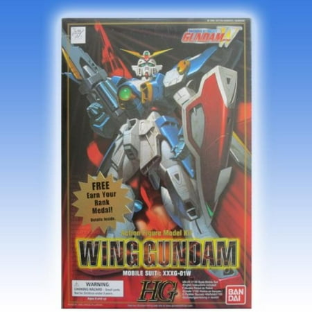 Model Kit Bandai Japan - WING GUNDAM: MOBILE SUIT: XXXG-01W (HG) POSEABLE IMPORT MODEL KIT 1/100TH SCALE - BANDAI (JAPAN)