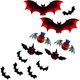 thumbnail image 4 of Adhesivo de pared de murciélagos 3D, 60 piezas de adhesivos de murciélagos de Halloween, decoración de murciélagos 3D, para paredes, ventanas y puertas de fiesta de Halloween, 4 of 5
