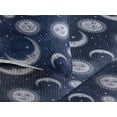 thumbnail image 3 of Ambesonne Boho Art Quilted Bedspread Set 3 Pcs, Astrology Sun and Moon Art, Twin, Pale Ceil Blue and Indigo, 3 of 4