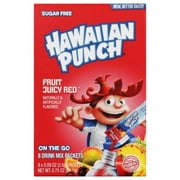 Hawaiian Punch, Sugar Free, Fruit Juicy Red, Singles to Go 8 Packets (4 Pack) Total 32 Packets