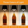 thumbnail image 4 of SHILIU-Wireless Bottle Lamp, 2024 New LED Wine Bottle Lamp, 3 Color Wireless Bottle Table Lamp,Cute Embed Touch Control Portable Rechargeable Desk Lamp for Living/Bedroom/Bar (White, 1 Pcs), 4 of 4