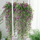 thumbnail image 2 of Flores artificiales colgantes, enredaderas de flores artificiales, clorofito, flores artificiales de plástico para exteriores, 2 unidades, 2 of 4