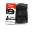 thumbnail image 2 of 1 1/2" Annie Foam Hair Rollers, Black, 6/PK, 2 of 2