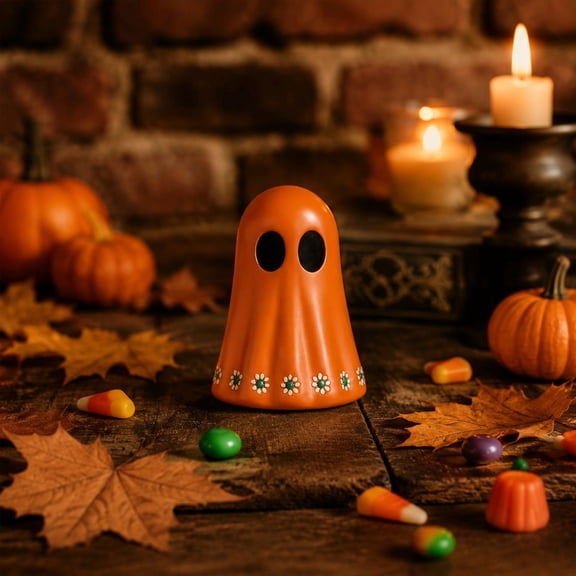 Halloween Ghost Figurine - 5cm Mini Spooky Plastic Ghost Statue, Funny Cute Ghost Ornaments for Halloween Decorations, Porch and Indoor Home Office Desk Decor, Christmas,New Year’s Gifts