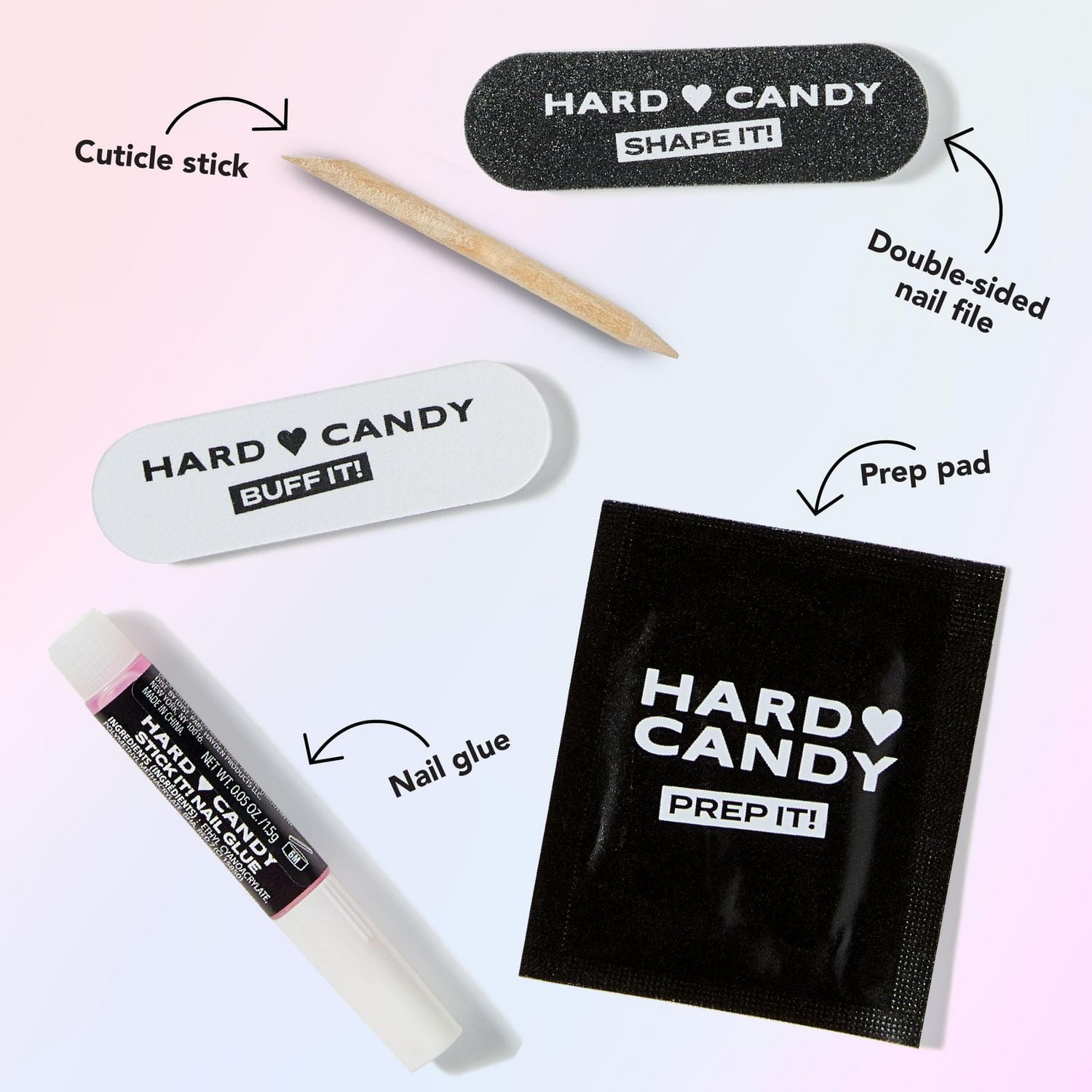 Maquillage pour ongles Hard Candy 24 faux ongles