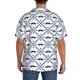 thumbnail image 3 of Balery Hipster Mustache Camisa Casual de Manga Corta con Botones para Hombre, Texturizada, Estilo Cubano, para Playa, Verano-Large, 3 of 5