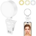 thumbnail image 2 of Selfie Ring Light Suitable For Mobile Phones, Laptops, Tablets, Cameras, Photography And Videos, Rechargeable Ring Light Clip, Portable Selfie Fill Li, 2 of 5