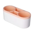 thumbnail image 4 of Soporte para secador de pelo de pared, innovador organizador multifuncional para herramientas de peluquería con pegatinas para el hogar, hotel y baño, color naranja., 4 of 14