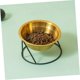 thumbnail image 4 of 1 Stainless Steel Food Bowl Elevated Cat Bowls Feeding Raised Pet Bowl Dog Food Bowl Pet Bowls Rust Golden, 4 of 5