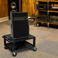 thumbnail image 2 of 16" H Multipurpose Audio Video Utility Cart With 2 Shelves - Black, 2 of 4
