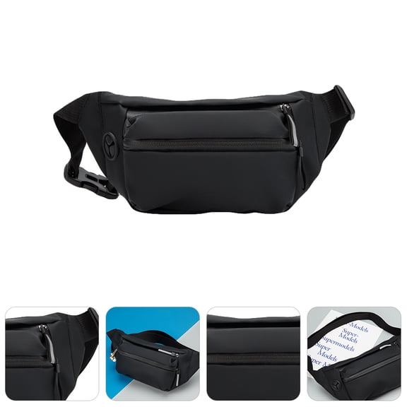 FUTUREORYY Oxford Cloth Men's Fanny Pack with Simple Design, Compact Storage and Phone , 1 Pc, 7.9x5.11x2.36 inches