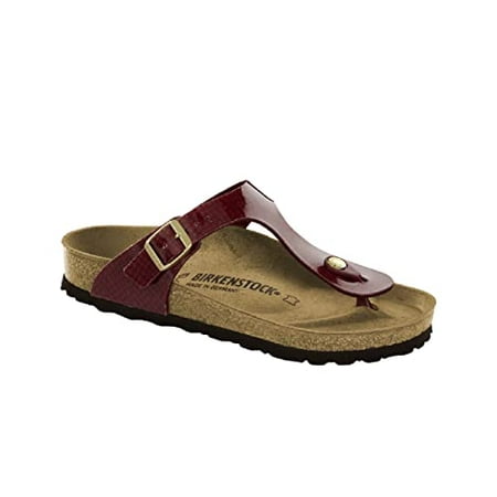 

Birkenstock Unisex Gizeh Magic Snake Bordeaux 35 EU Narrow
