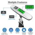 thumbnail image 4 of Digitial Luggage Scale with LCD Display Backlit, Portable Luggage Weight Scale, Suitcases cale for Travel Luggage, 110lbs Capacity Baggage Weigher with Tare Function, 4 of 6