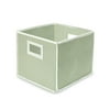 Folding Nursery Basket/Storage Cube-Fabric:Sage Gingham