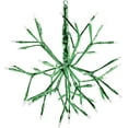 thumbnail image 3 of Alpine Corporation 10"H Indoor Christmas Twig 3D Hanging Snowflake Ornament with LED Lights, Green, 3 of 11