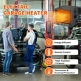 thumbnail image 3 of 4800W Electric Garage Heater, 240V Ceiling Mount Shop Heater for Indoor use, Plug in Heaters with Remote, Fan-Forced Overheat Protection Space Heaters with 8 Hour Timer for Garage&Workshop, 3 of 7