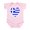 Petal Pink, variant on CafePress - Greek Flag Heart Valentine Infant Creeper - Baby Light Bodysuit, Size Newborn - 24 Months