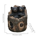 thumbnail image 2 of Hi-Line Gift Ltd. Stump Cubs Duo: Playful Polyresin Black Bear Figurine Set, 2 of 6