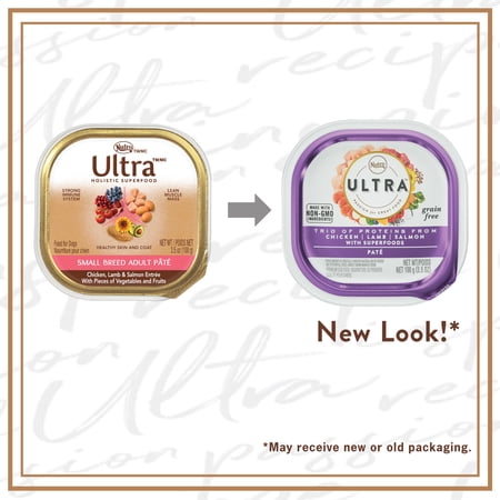 NUTRO ULTRA ADULT WET DOG FOOD, CHICKEN, LAMB & WHITEFISH WITH SUPERFOODS, (24) 3.5 OZ. TRAYS
