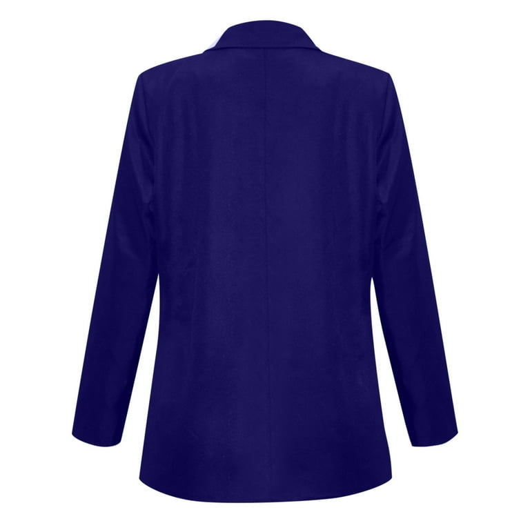 Navy tweed blazer womens sale