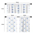 thumbnail image 4 of LALILO Kitchen Curtains and Valances Set of 3 36" Watercolor Window Treatment Tiers for Window Decor, 4 of 5