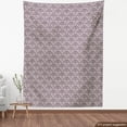 thumbnail image 4 of Ambesonne Damask Fabric by the Yard Upholstery, Monochrome Floral Ornaments, 3 Yards, Eggshell and Plum, 4 of 5