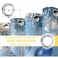 thumbnail image 6 of Blue Christmas Blackout Curtains for Bedroom/Living Room, Thermal Insulated Kitchen Curtains, Christmas Balls Xmas Snowflake Grommet Darkening Window Treatment Drapes 52"x84"x2, 6 of 8