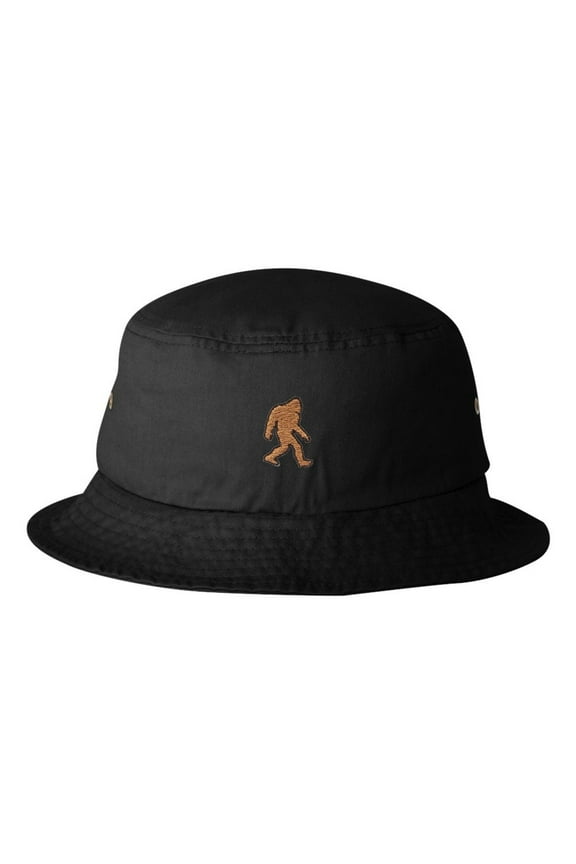 Adult Bigfoot Sasquatch Embroidered Bucket Cap Dad Hat