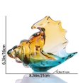 thumbnail image 2 of Estatua de caracola de cristal DOVDOV soplada para decoración del hogar, estilo costero, 2 of 7