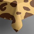 thumbnail image 4 of Yellow and Brown Of Leopard Print Rectangle Tablecloth 60"x120",Waterproof Polyester Rectangle Table Cloth, Wipeable Spillproof Polyester Tablecloth for Dining, Camping, Indoor and Outdoor, 4 of 6