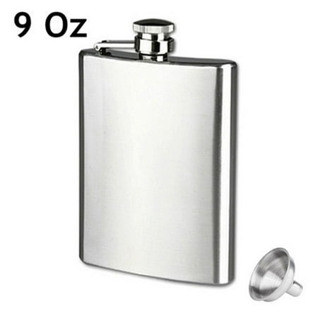 

Stainless Steel Hip Liquor Flask Whiskey Alcohol Pocket Wine Bottle New