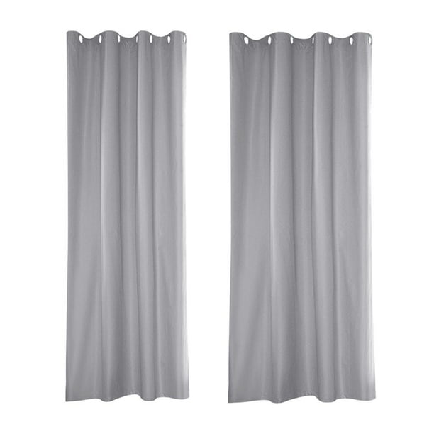 de 2 cortinas impermeables para interior/exterior para patio, con aislamiento térmico, cortinas opacas con ojales que bloquean para dormi