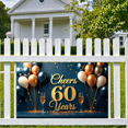 thumbnail image 6 of LUUFILx Cheers to 60 Years Party Supplies Backdrop Balloon Decor Banners Birthday Celebration Anniversary Decorations Photography Props Event Background, 6 of 8