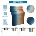 thumbnail image 6 of Orange Blue Ombre Table Runner 90 Inches, Contemporary Abstract Gradient Bed Runner Dresser Scarves Tabletop for Indoor Outdoor Parties/Ceremony/Banquet, 13" x 90", 6 of 9