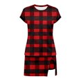 thumbnail image 6 of LEKWK Two Piece Skorts Outfits for Women Short Sleeve Top and Golf Skirt Modest Matching Athletic Sets for Tennis Running Workout Preppy Sporty Activewear, 6 of 6