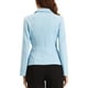 thumbnail image 3 of Blazer de trabajo para mujer INSPIRE CHIC con solapa, manga larga, traje blazer azul 3XL, 3 of 6