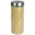 thumbnail image 3 of 4 Piece Glass Canister Set with Stainless Steel Lids, 3 of 6