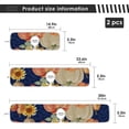 thumbnail image 3 of Autumn Pumpkins Sunflower Kitchen Sink Splash Guard for Faucet 2 Packs Faucet Absorbent Mats Thanksgiving Fall Harvest Faucet Handle Drip Catcher Quickly Drying Mat for Kitchen Counter Bathroom 30*5., 3 of 7