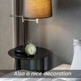 thumbnail image 4 of Reloj despertador analógico retro - Doble campana - Con campanas que no hacen tictac - Vintage - Funciona con pilas - Reloj de mesa de cuarzo - Con luz nocturna - Para niños - Para un sueño profundo (, 4 of 5