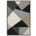 thumbnail image 6 of Framed Canvas Print Geometric Wall Art Abstract Neutral Modern Decorative for Living Room Bedroom - 16"x24" WHITE, 6 of 8