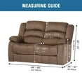 thumbnail image 2 of High Stretch 1 2 3 Seater Recliner Chair Cover, Velvet Sofa Slipcover for Reclining Sofa Cats Dogs Furniture Protector Reclining Couch Covers,Washable-Khaki-Loveseat (6 PCS), 2 of 7