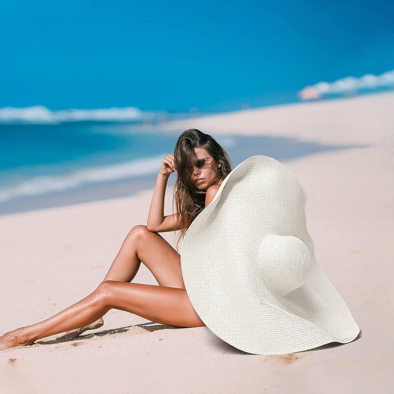Oversized Beach Straw Hat for Women Fashion Large Wide Brim  display picture 2