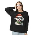 thumbnail image 2 of Hello Winter Maltese Frosty Morning Walk Welcome Snowy Christmas Sweatshirt Unisex Merch Maltese Dog Lover Gifts Idea - 02018, 2 of 6