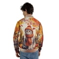 thumbnail image 5 of Happy Thanksgiving Scottish Fold Give Thanks Fall Beanie Scarf Welcome All Over Print 3D Baseball Jacket Cat Lover Kitten Owner Gifts Bomber Jacket Softball - 00020, 5 of 6